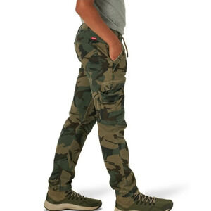 Wrangler Gamer Camo Cargo Jogger Pants Size Boy's 14 Slim